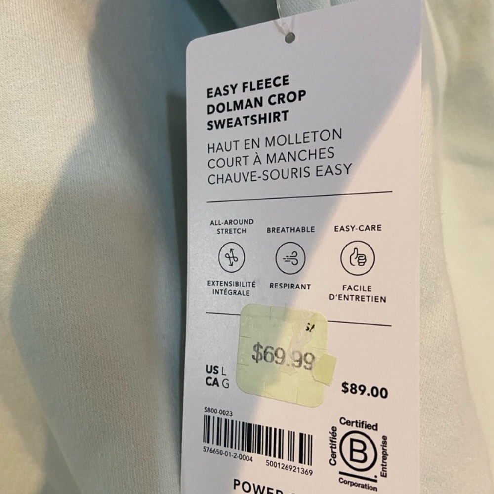 Athleta Glacier Easy Fleece Straight Cargo Pant and Easy Fleece crop. - Picture 8 of 9